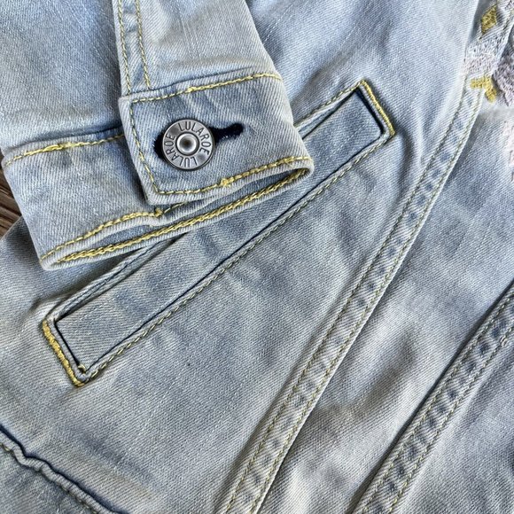 Lularoe‎ Harvey Denim Jean Jacket Womens Size Small NWT Native American/ Aztec - Picture 6 of 11